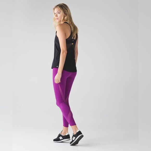 EUC Lululemon Tranquil Tight in Regal Plum - Picture 3 of 11